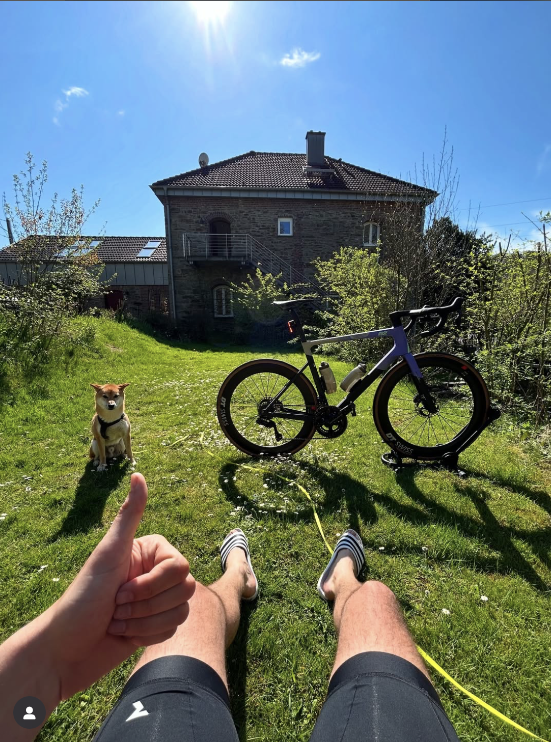 Marius mit Bike